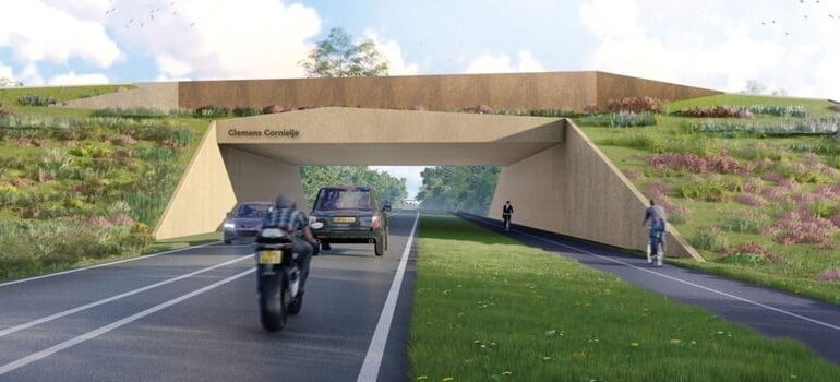 Artist impression natuurbrug Clemens Cornielje (Foto: Provincie Gelderland)