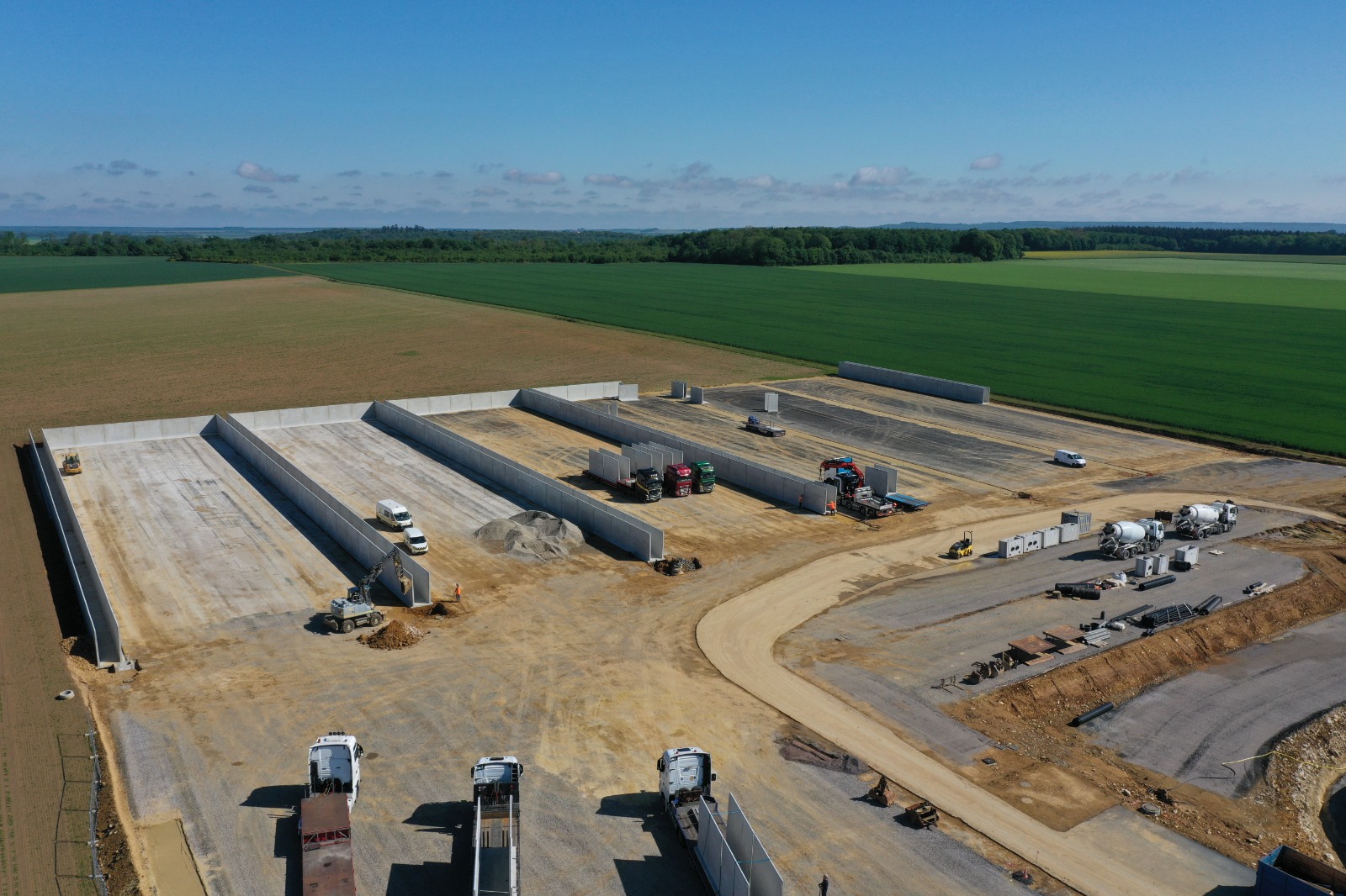 Bosch Beton - Keerwanden voor biogasproject in Lévignen, Frankrijk