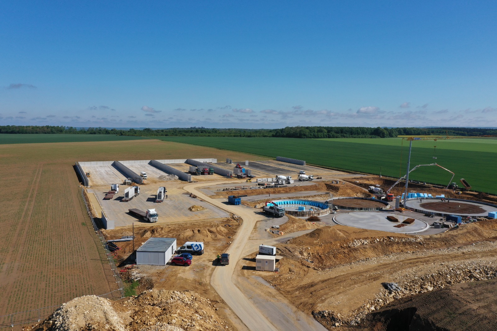 Bosch Beton - Keerwanden voor biogasproject in Lévignen, Frankrijk