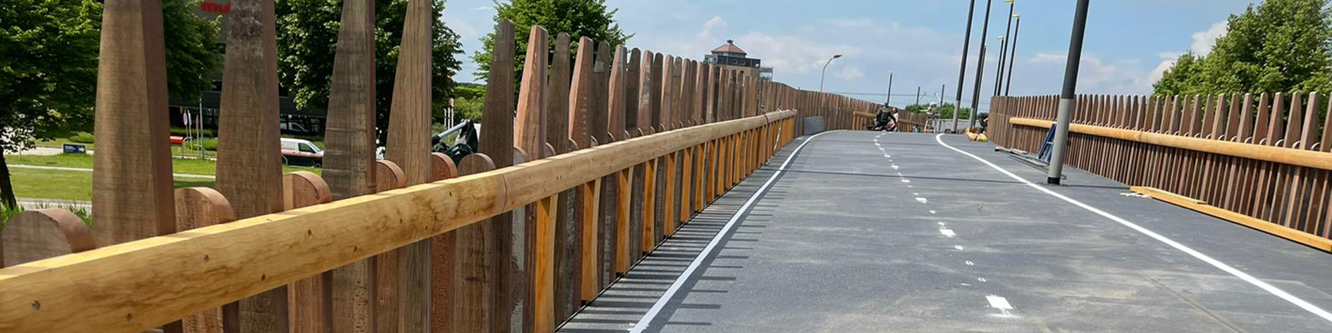 Bosch Beton - Nelson Mandelabrug, wandel- en fietsbrug in Lelystad