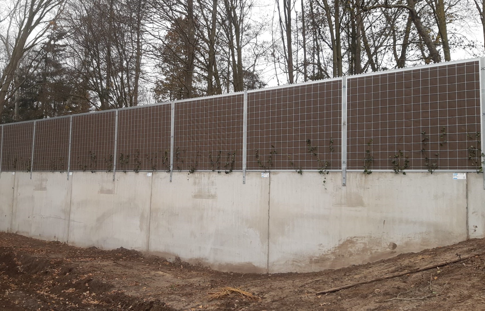 Bosch Beton - Keerwanden met kokowall als geluidswand en terreinafscheiding in Boxtel