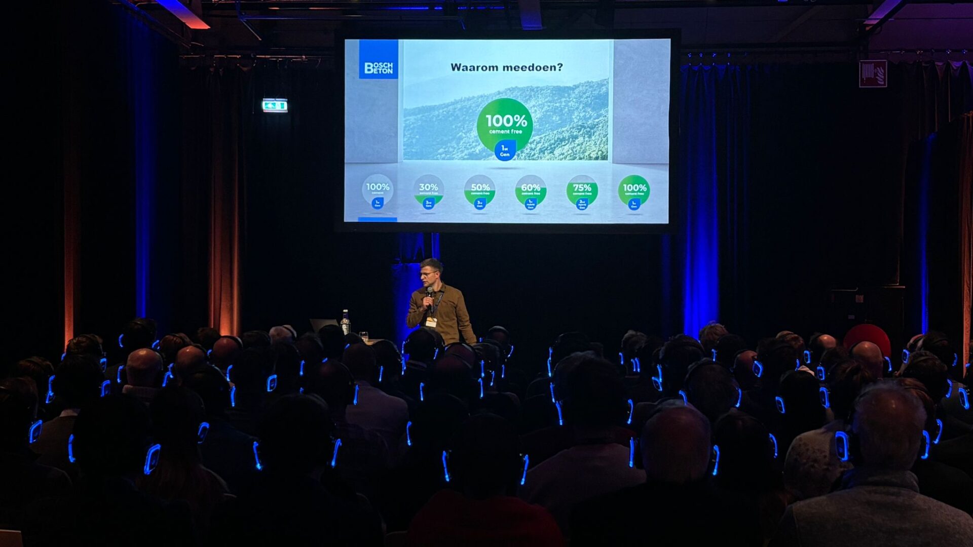 Frank Staal presenteert op het Betonevent