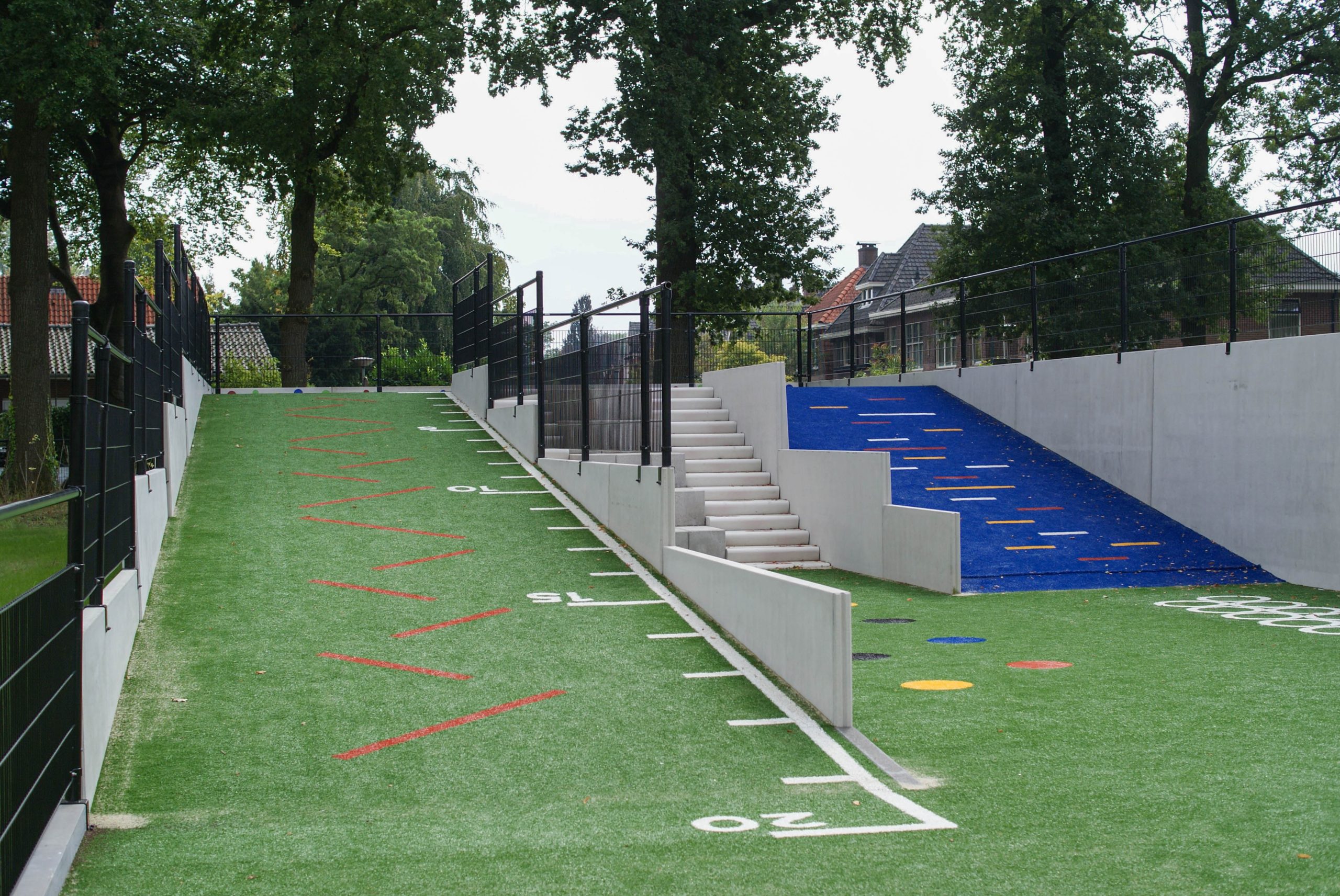 Keerwanden als basis voor veelzijdig beweegpark